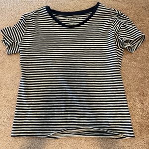 Aeropostale Navy & Gray Striped Tee